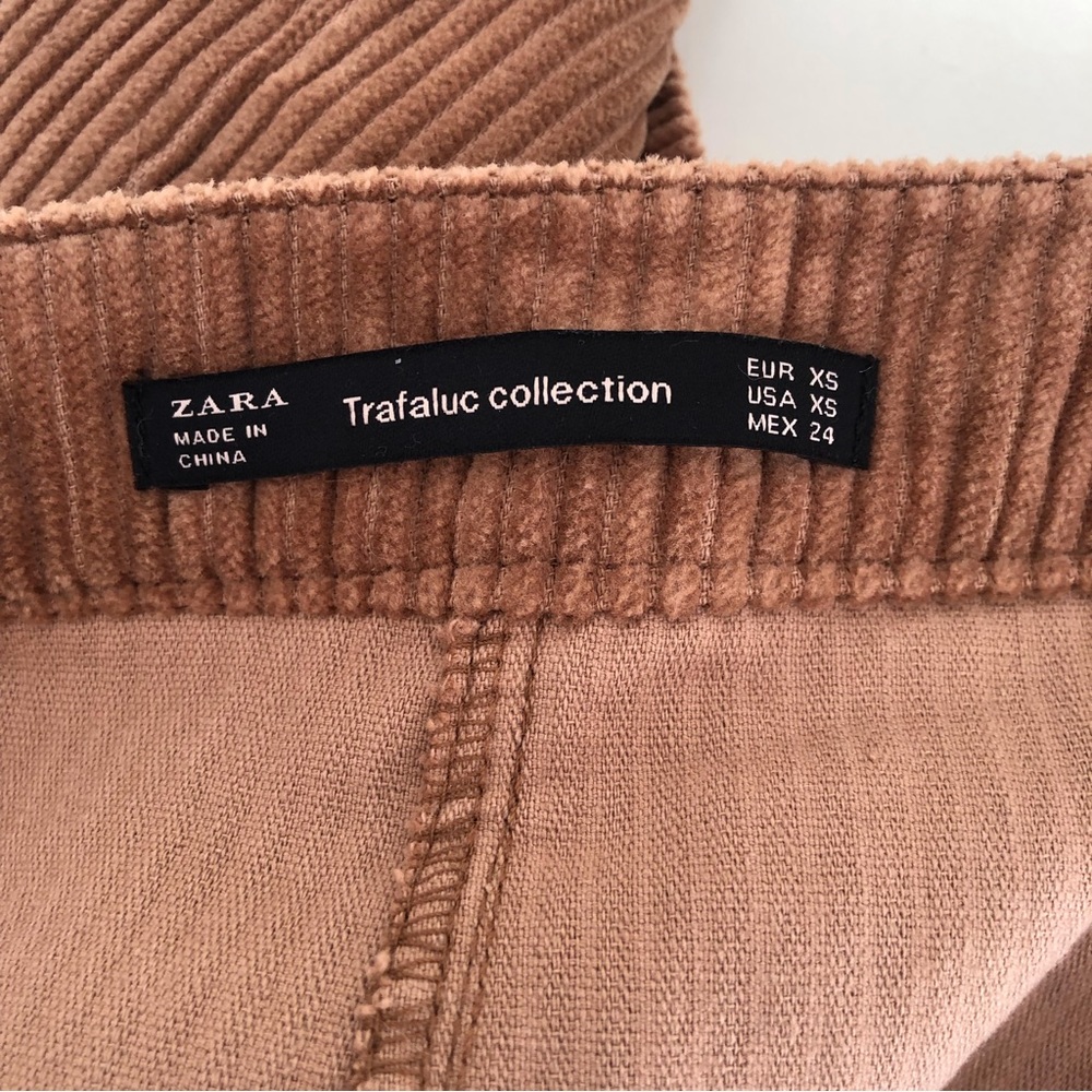 🎀 5/$25 Zara Trafaluc brown corduroy mini skirt sz XS - Picture 3 of 7